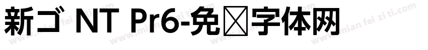 新ゴ NT Pr6字体转换